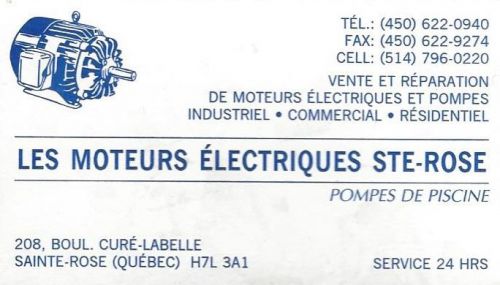 Les Moteurs Électriques Ste-Rose